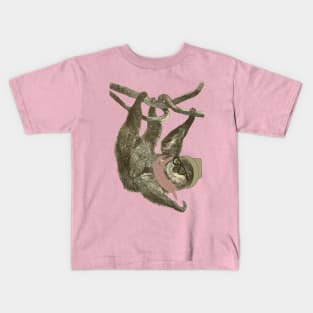 Lispe Hipster Sloth Kids T-Shirt